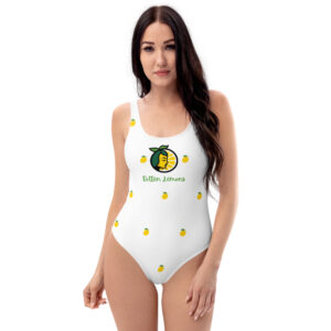 RL One-Piece Swimsuit - White