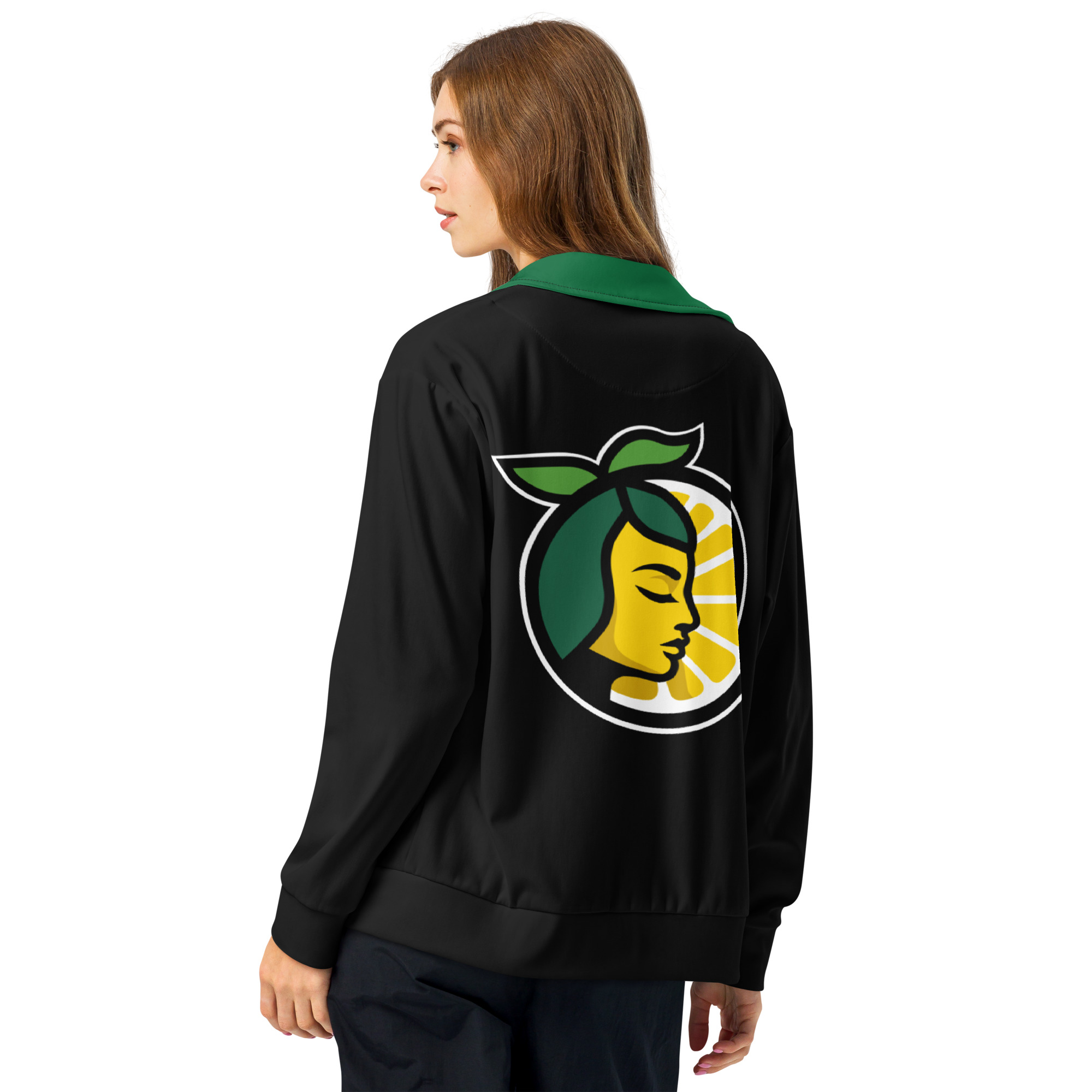 Rotten lemons Black Unisex track jacket - Image 6