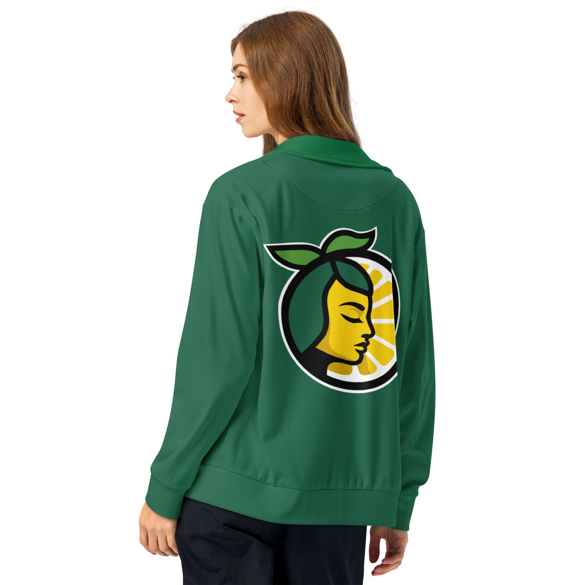 Rotten Lemons Green Unisex track jacket - Image 6
