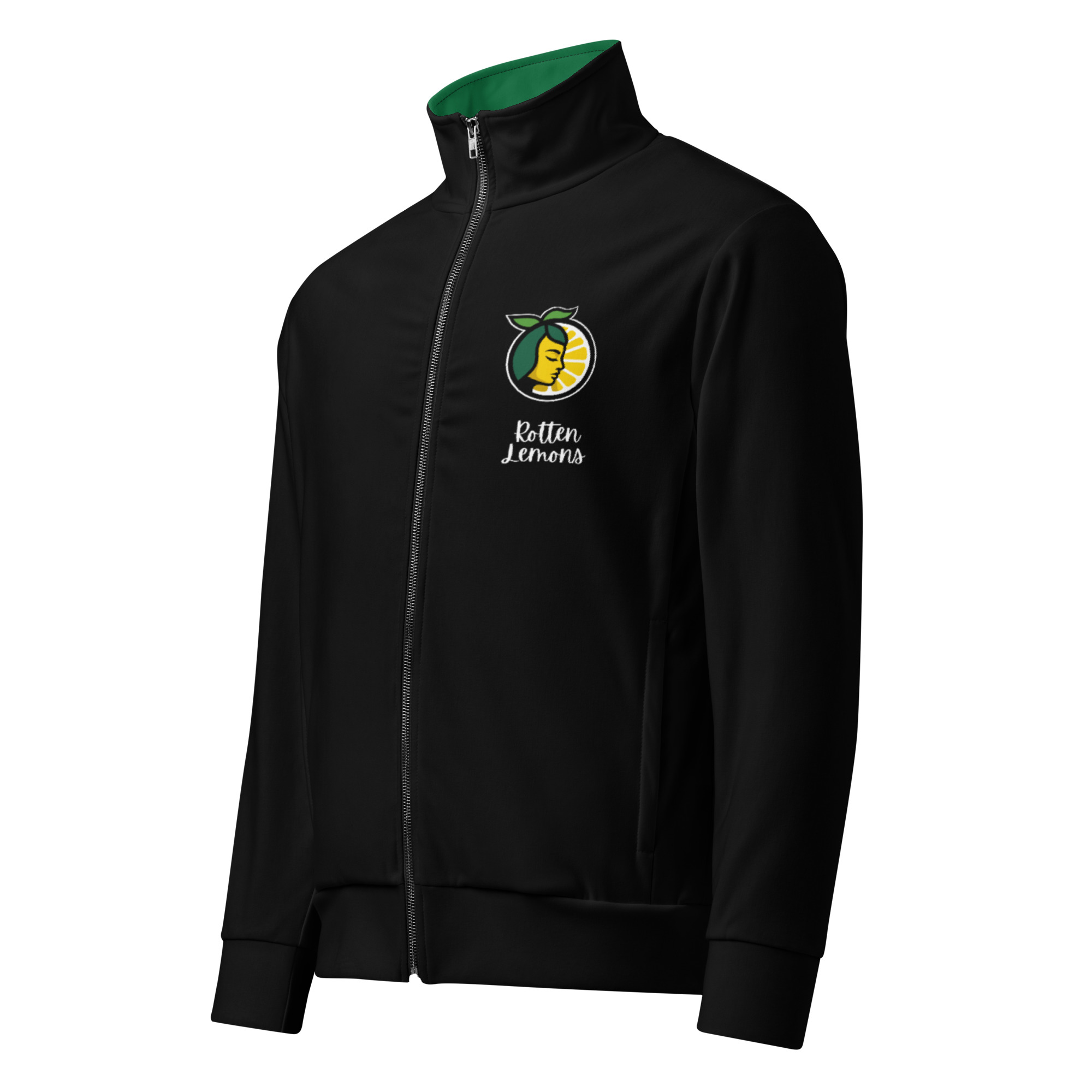 Rotten lemons Black Unisex track jacket - Image 2