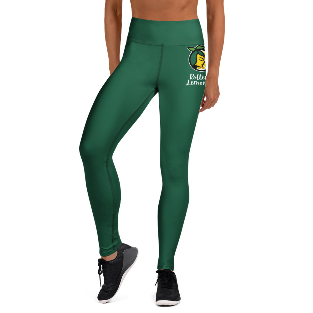 Rotten Lemons Green Yoga Leggings - Image 5