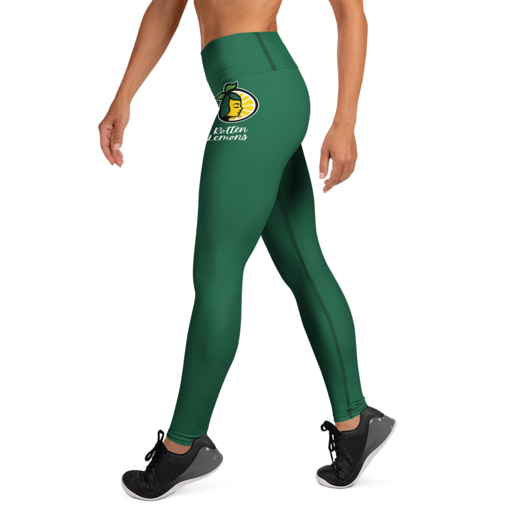 Rotten Lemons Green Yoga Leggings - Image 6