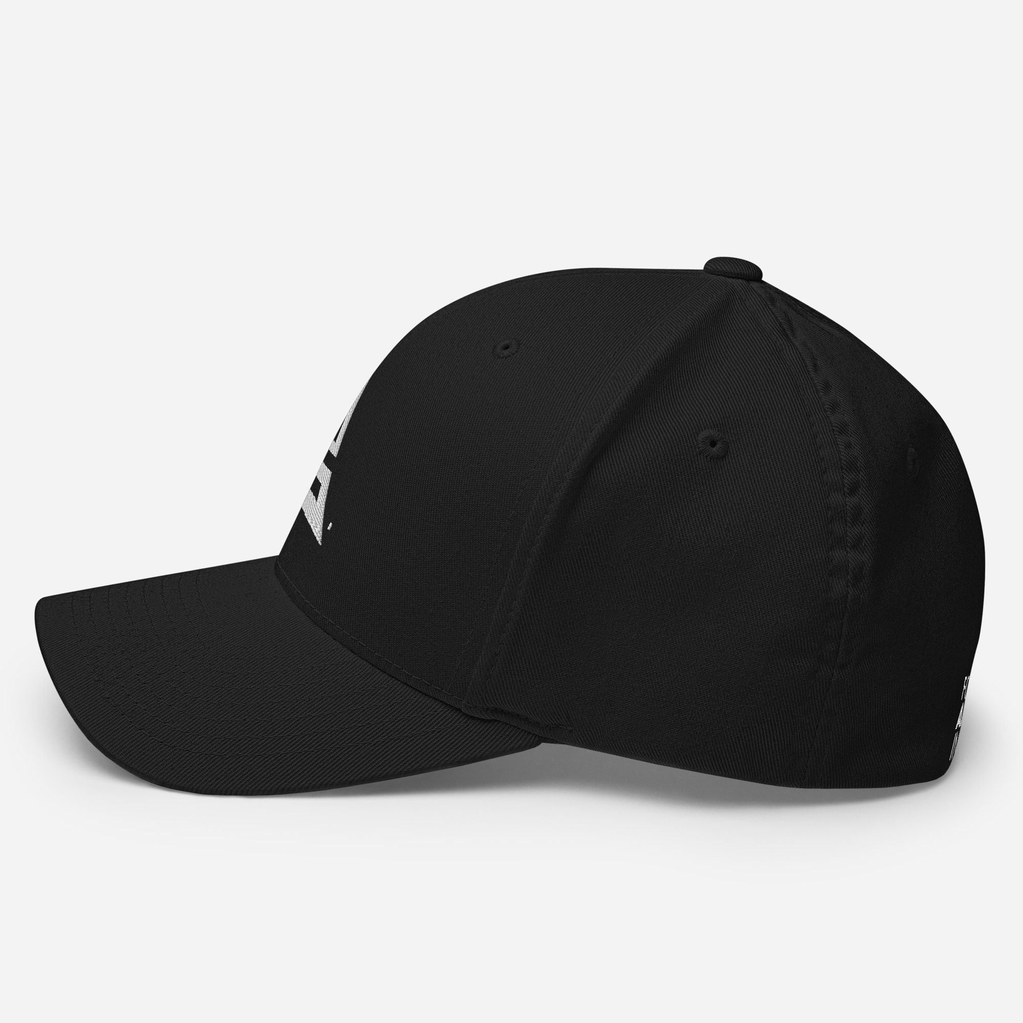 White 3D Puff Logo Twill Cap - Image 8