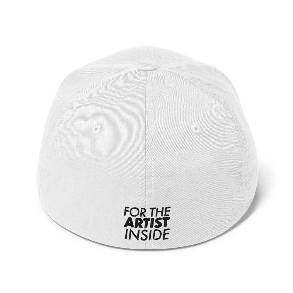 Black 3d Puff Logo Twill Cap - Image 7