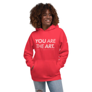 You Are The Art - Red Hoodie