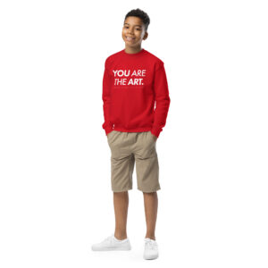 You Are The Art - Red Sweatshirt Youth