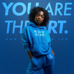 You Are The Art – Blue Hoodie
