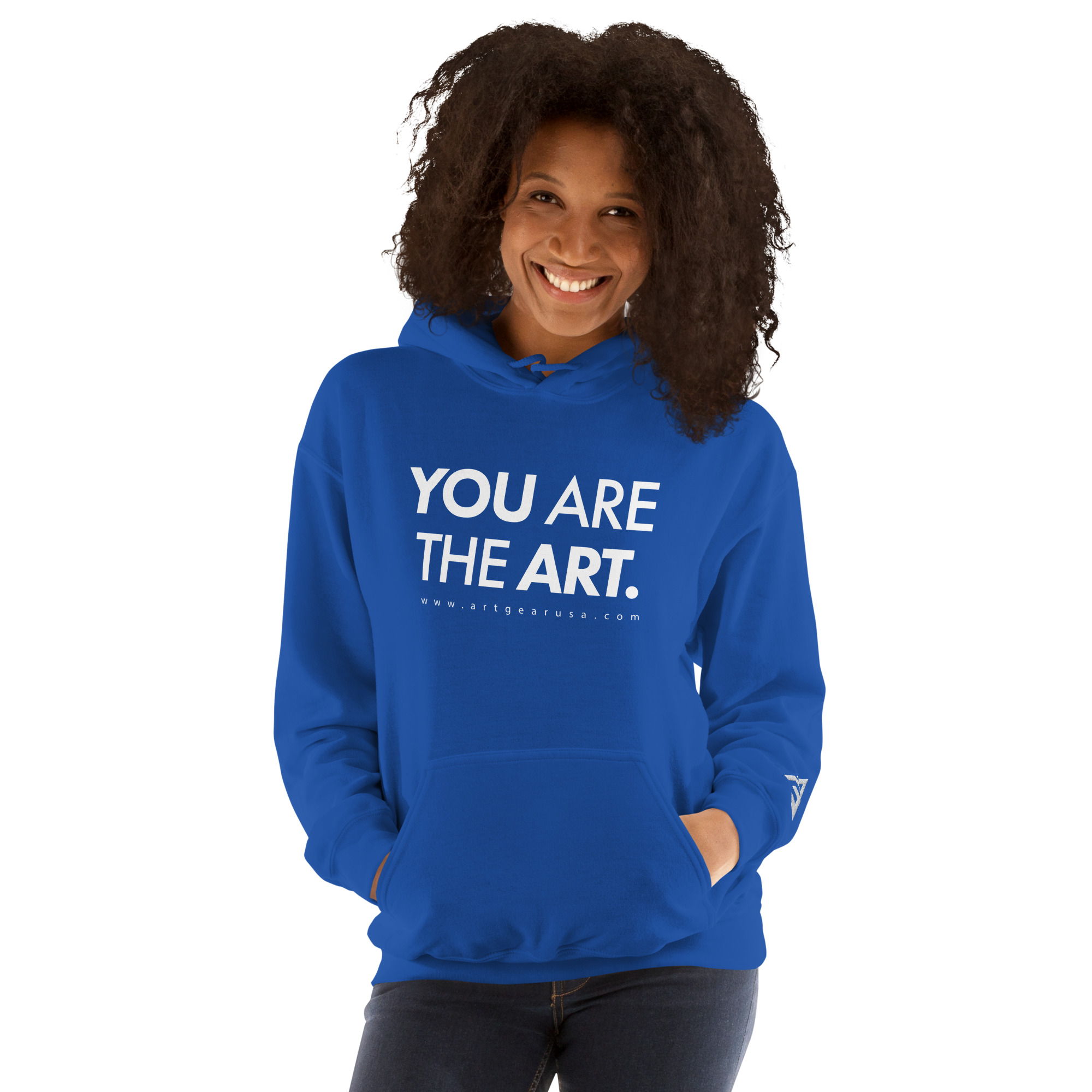 You Are The Art – Blue Hoodie - Image 2