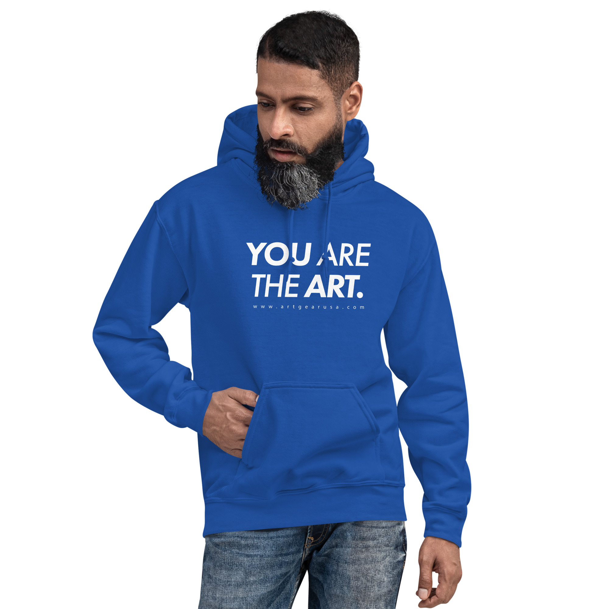 You Are The Art – Blue Hoodie - Image 5