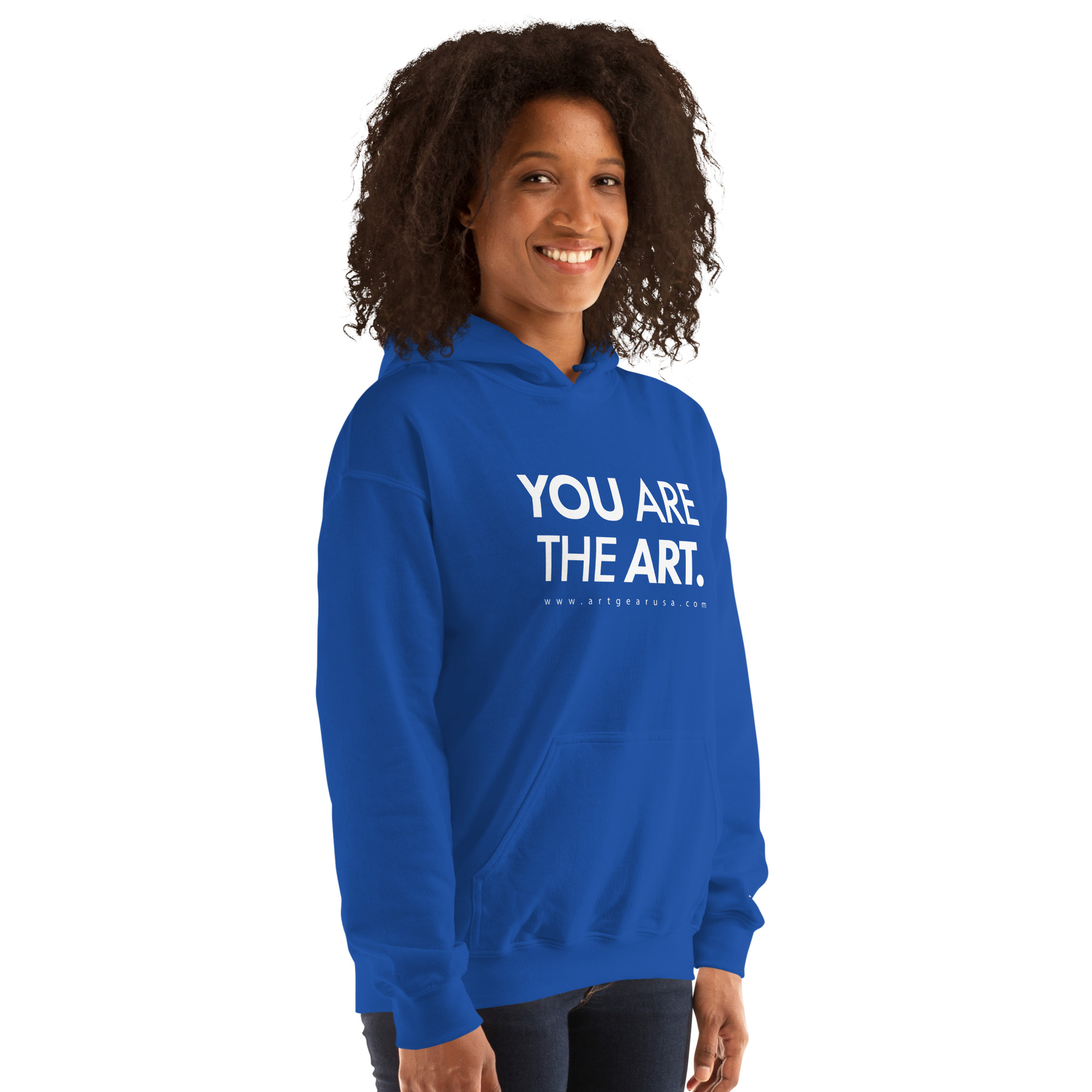 You Are The Art – Blue Hoodie - Image 3