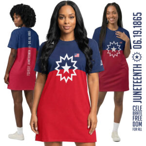 Juneteenth Cotton t-shirt dress