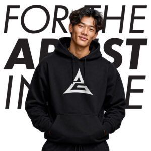 ArtGear Unisex Signature Black Hoodie