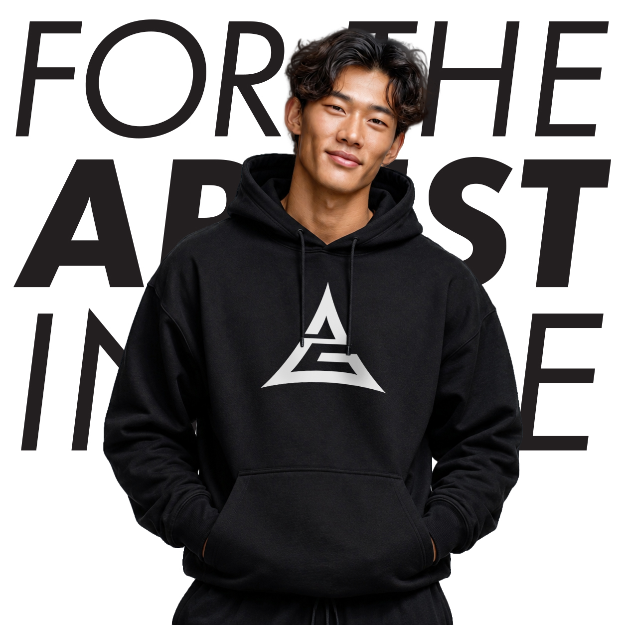 ArtGear Unisex Signature Black Hoodie