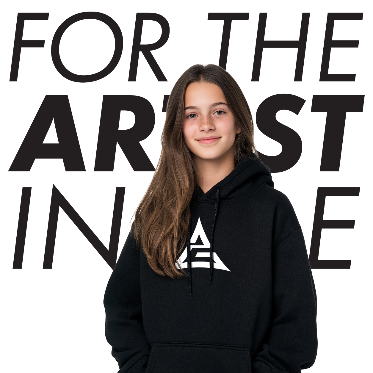 ArtGear Unisex Signature Black Hoodie - Image 4