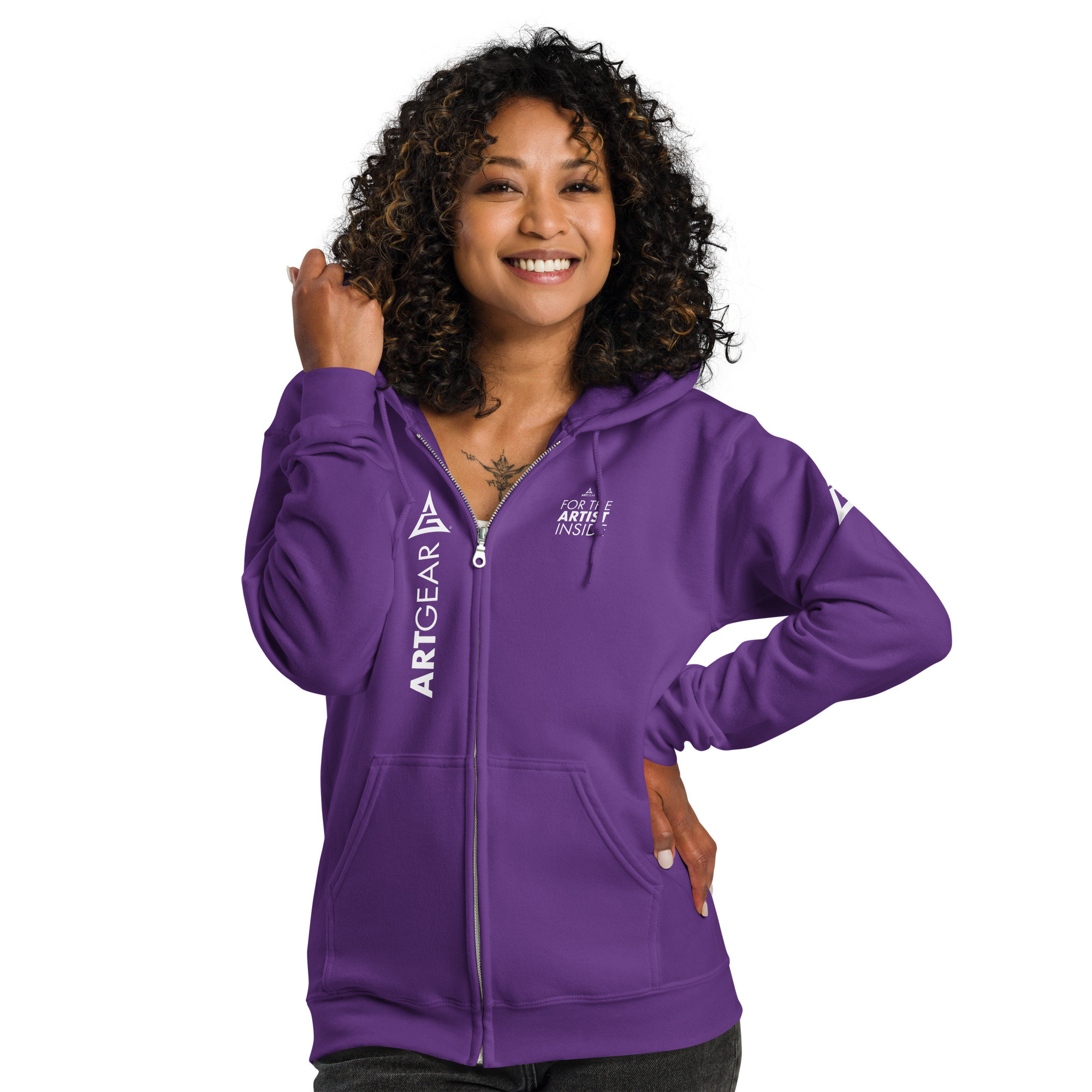 ArtGear Unisex heavy blend zip hoodie - Image 36