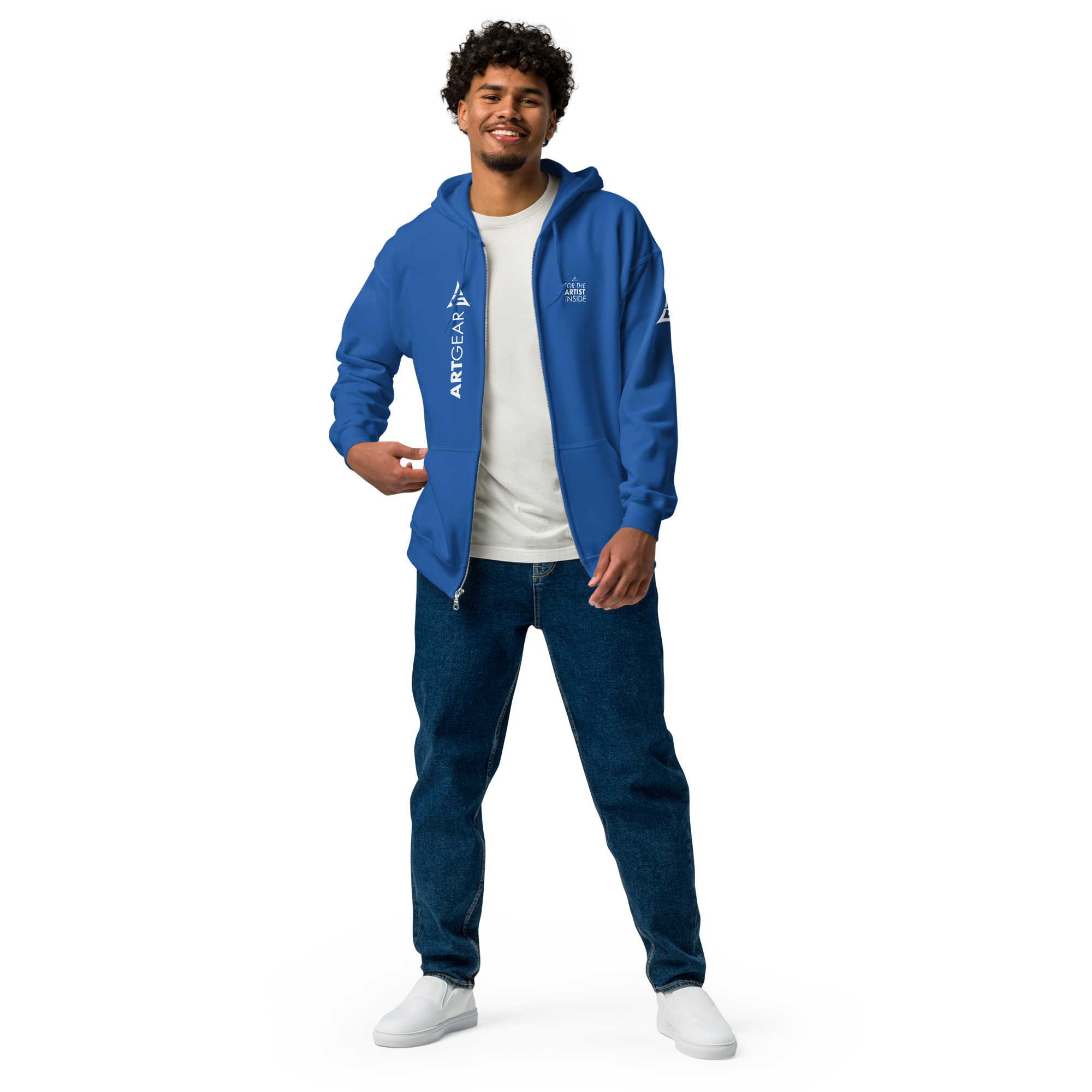 ArtGear Unisex heavy blend zip hoodie - Image 31